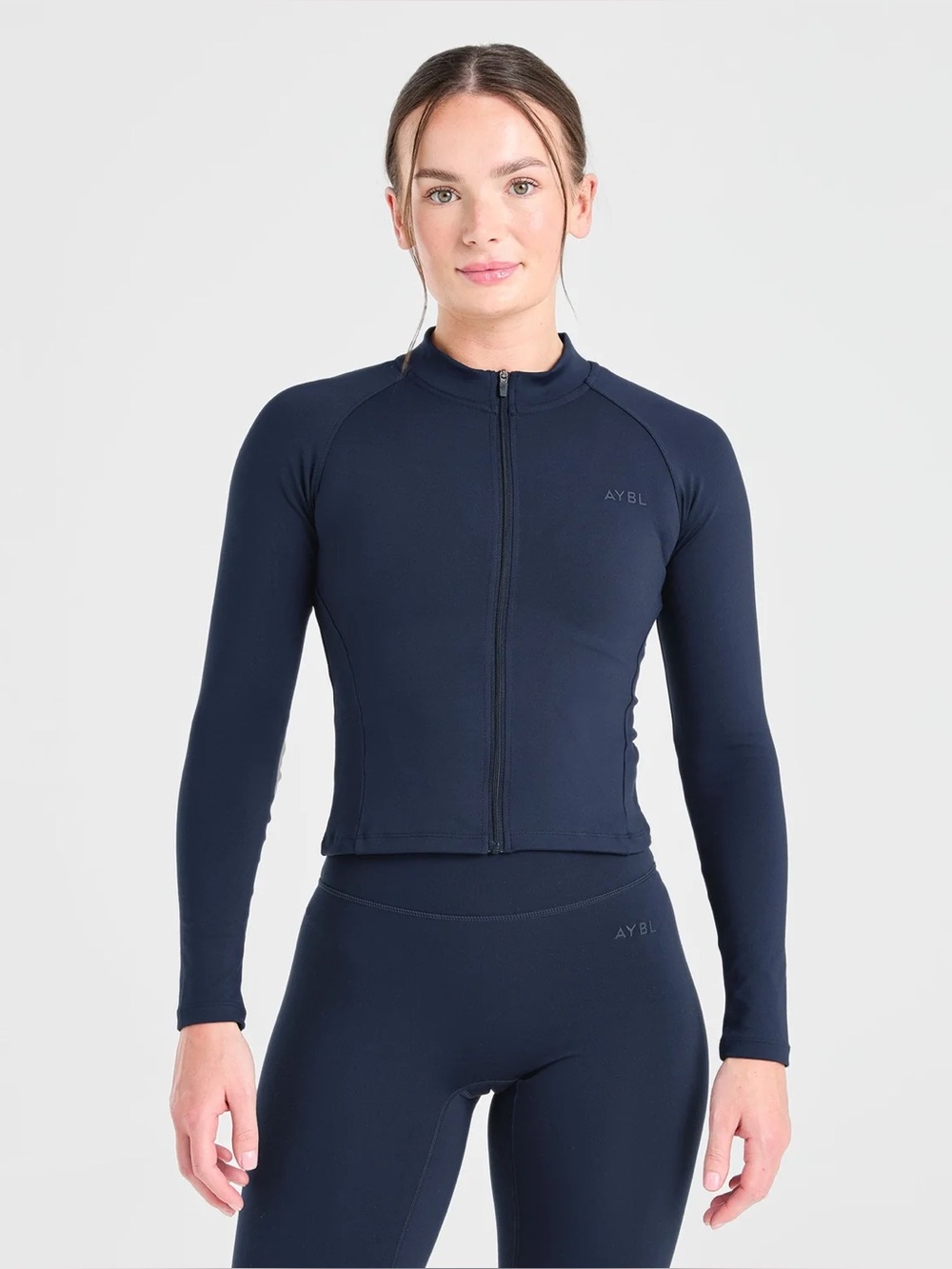 NWT Aybl Women’s Staple Zip Jacket Color Navy